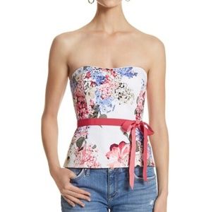 White House Black Market floral bustier